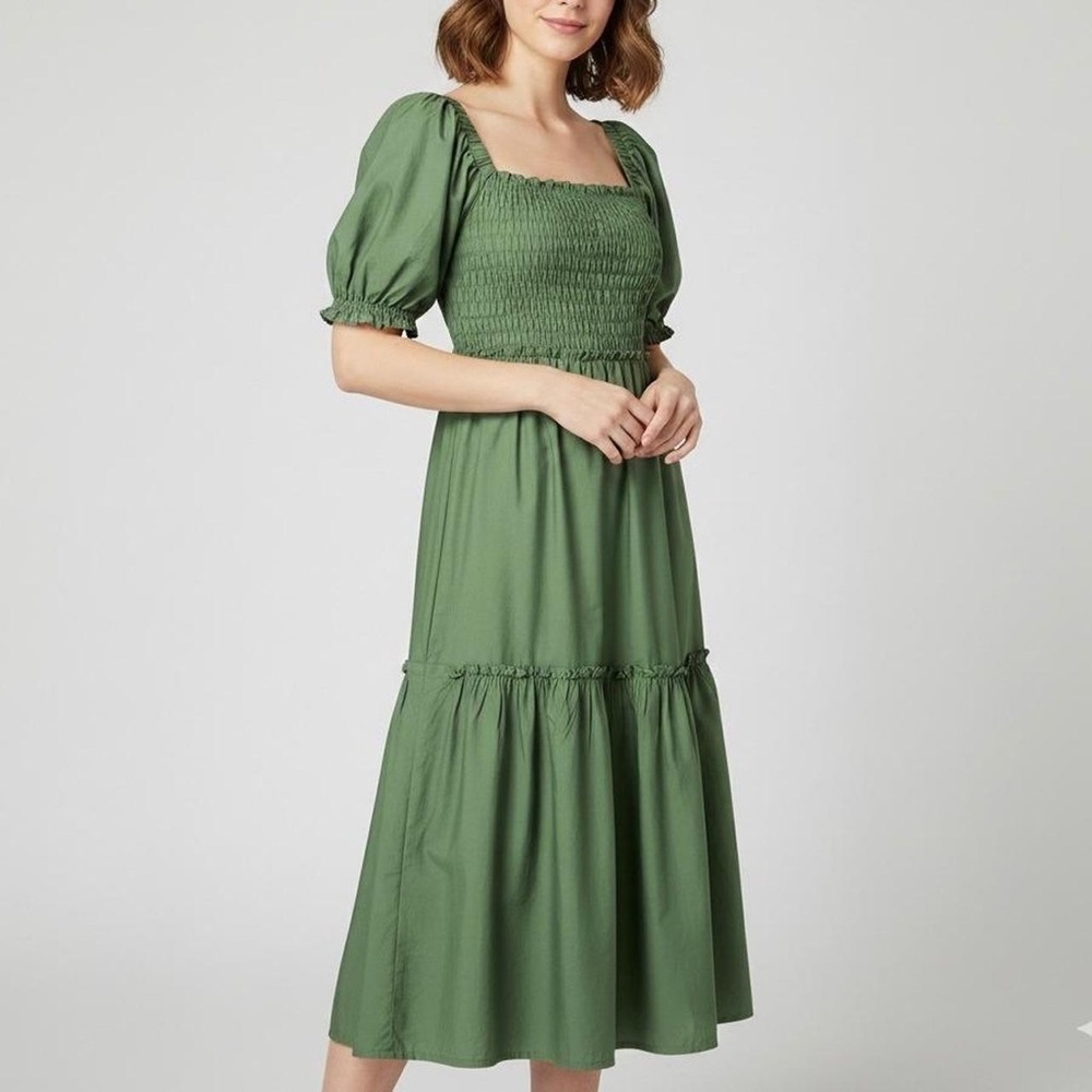 NWOT Abercrombie & Fitch Olive Green Midi Dress - Never worn!!
